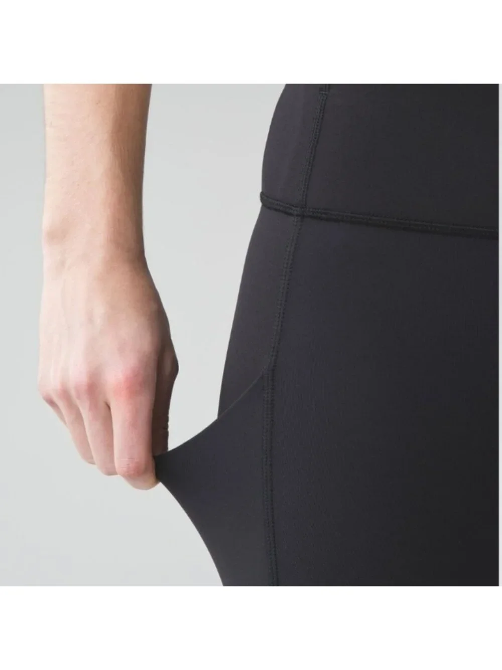 Lululemon Speed Tight Black Ruffle Luxtreme